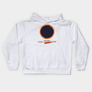 Total Solar Eclipse, Fat Shady Edition Astronomical Eclipse Event Art Kids Hoodie